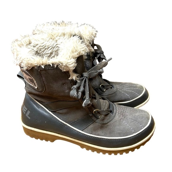 SOREL Womens Tivoli Winter Boots- Quarry Grey- Size 8.5 - Picture 2 of 9